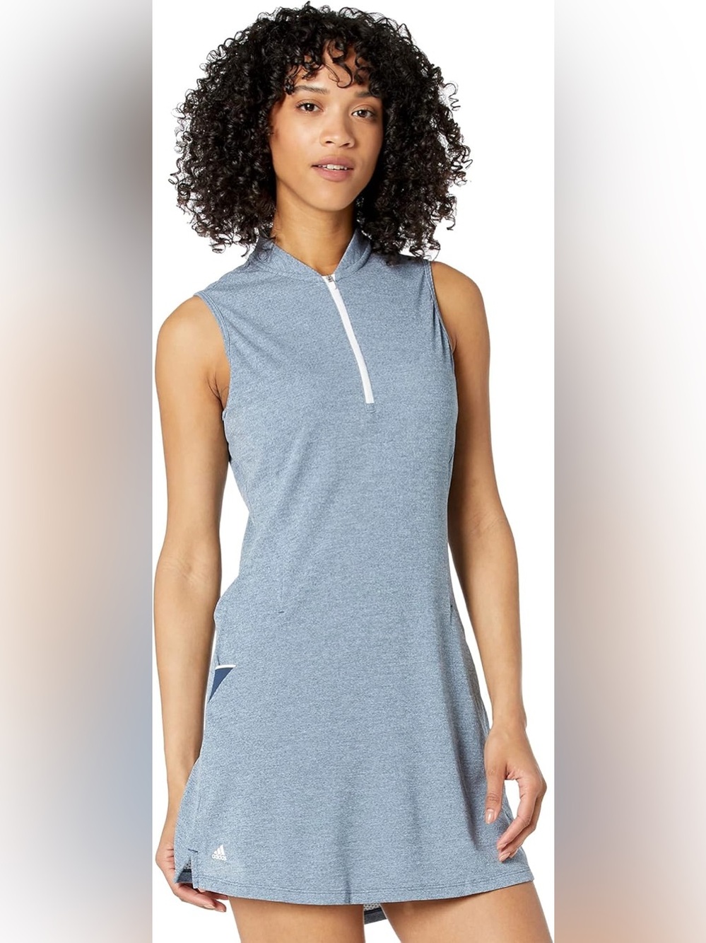 adidas Sleeveless Heather Light Blue golf dress